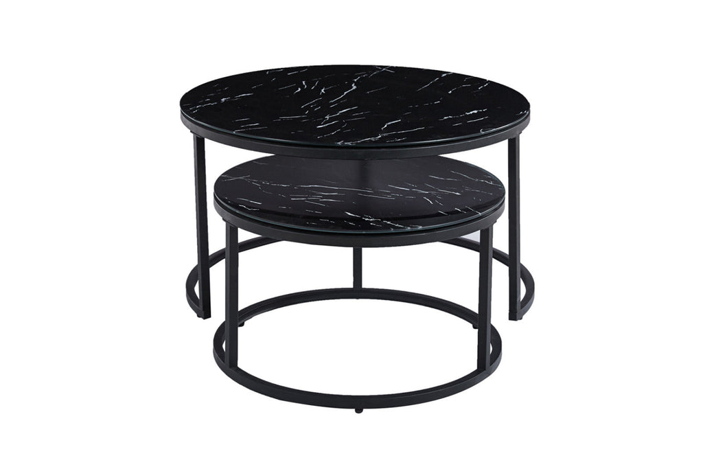Table basse Boston – Marbre noir – vue 3