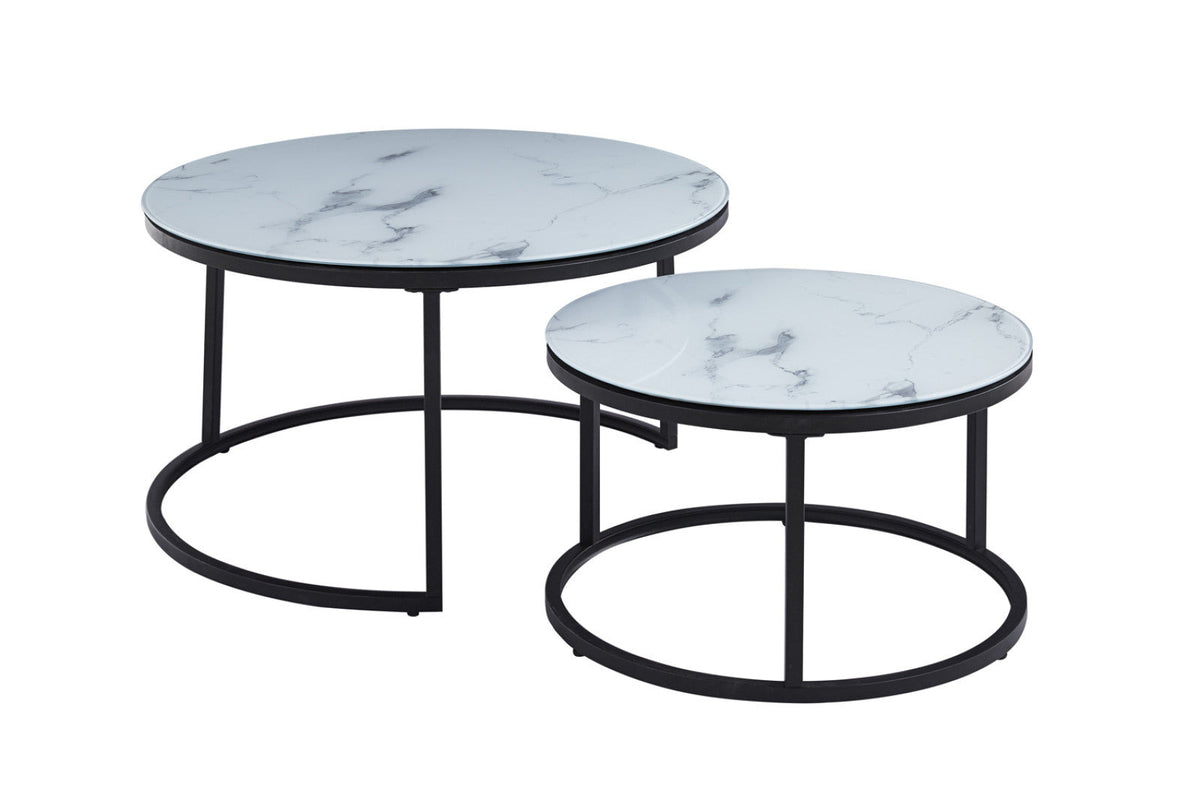 Table basse Boston – Marbre blanc