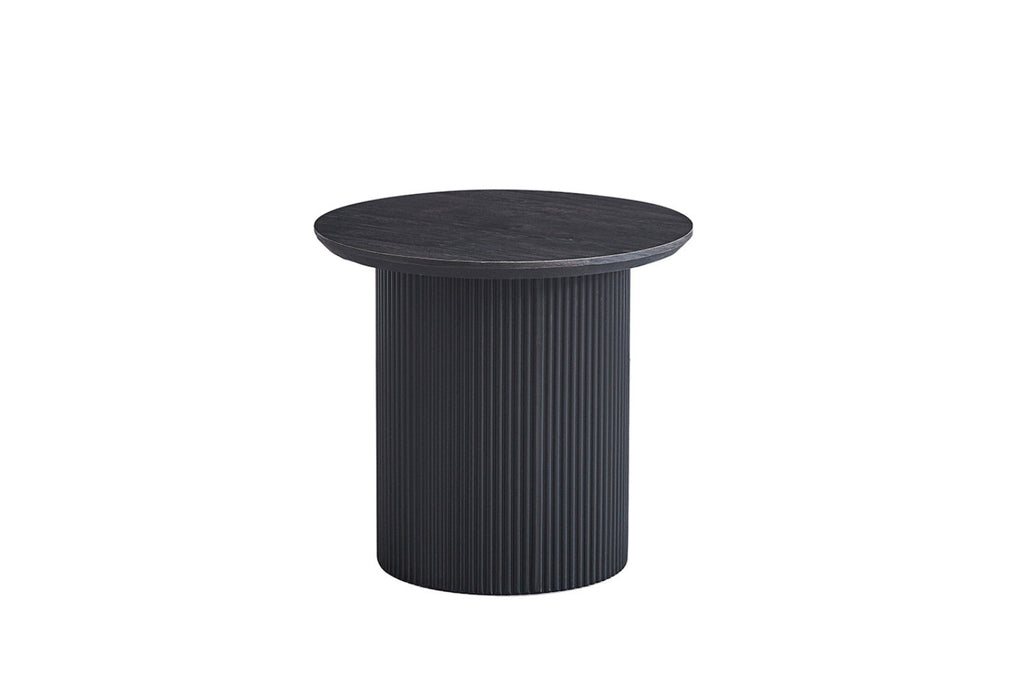 Table basse Lagos – Brun foncé – Ronde Ø 50 cm