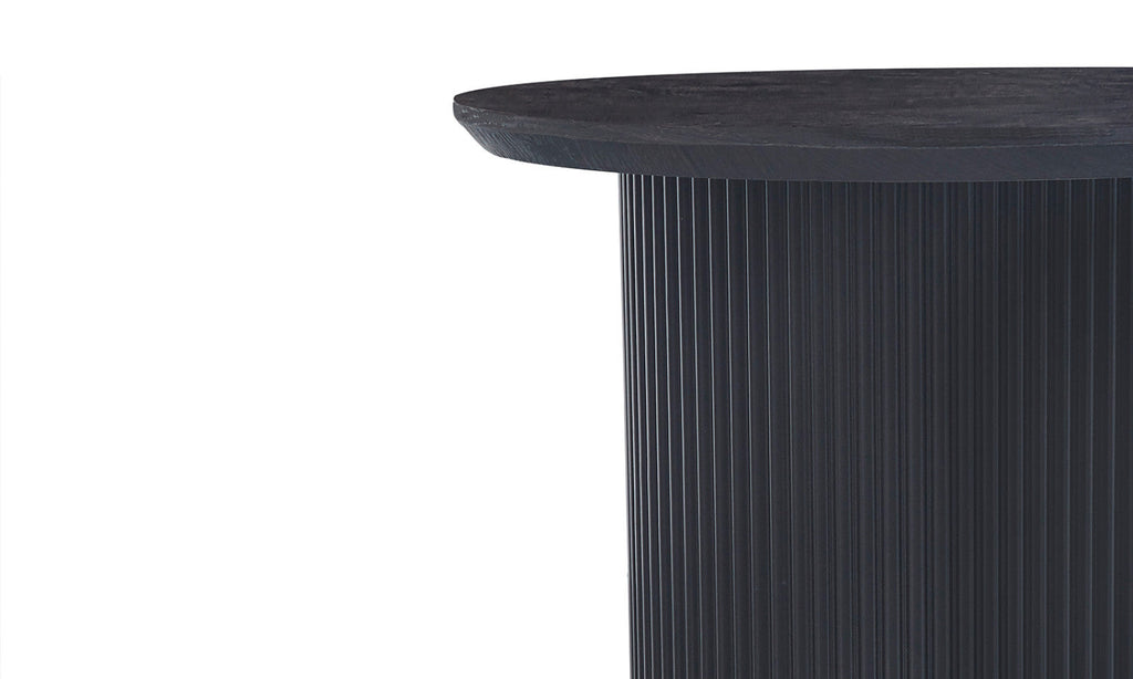 Table basse Lagos – Brun foncé – Ronde Ø 50 cm