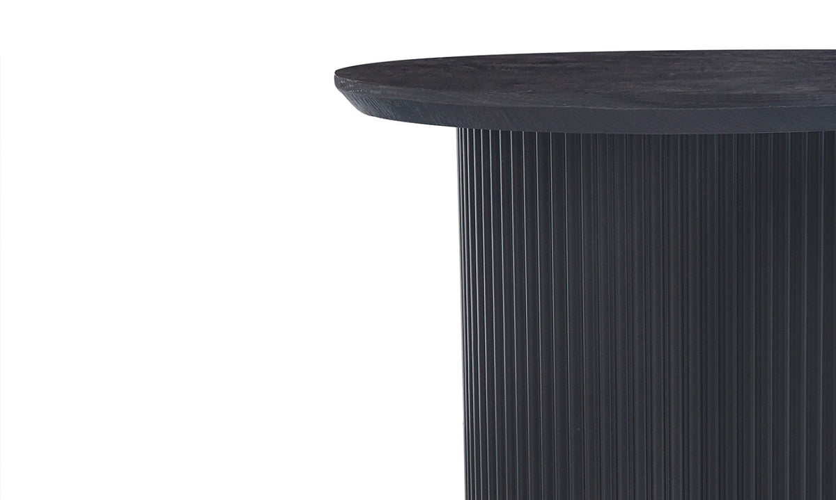 Table basse Lagos – Brun foncé – Ronde Ø 50 cm