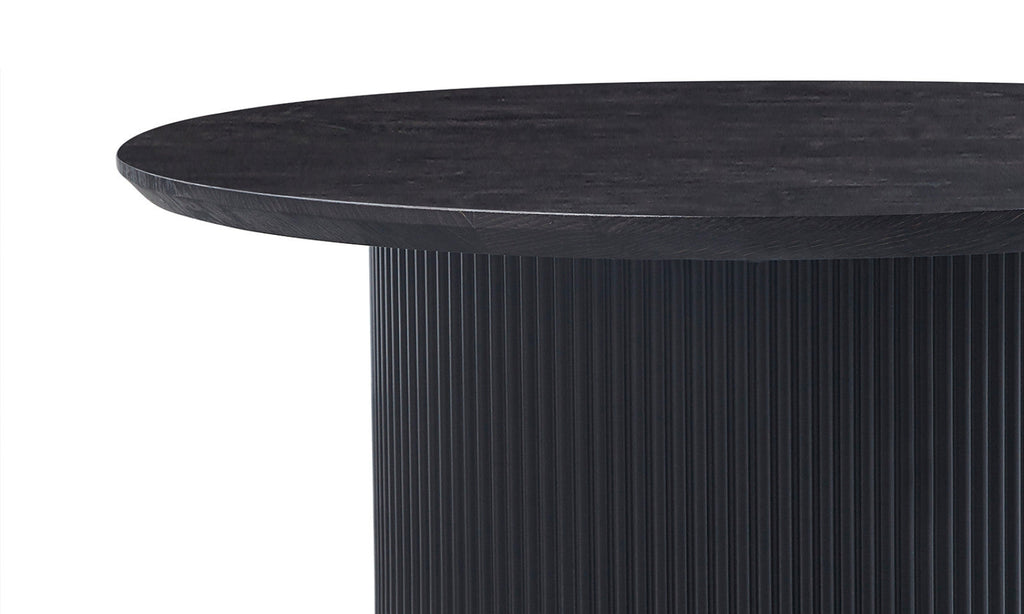 Table basse Lagos – Brun foncé – Ronde Ø 80 cm