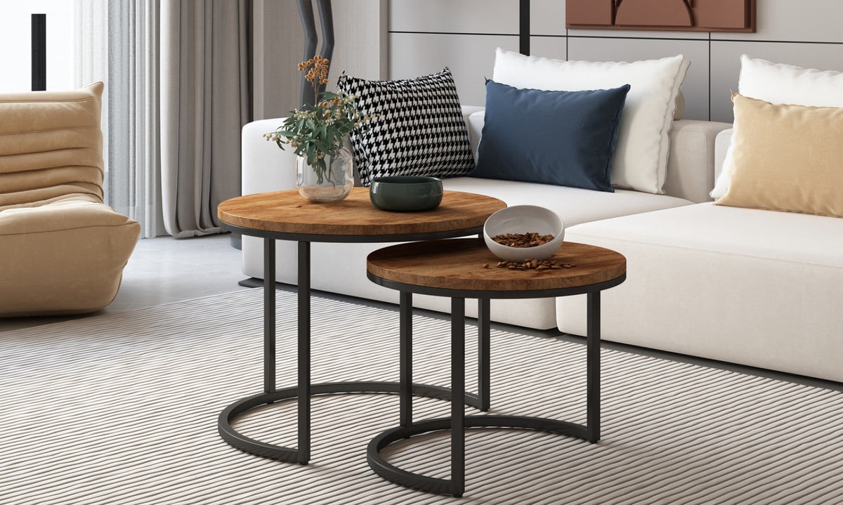 Table basse Goja – set de 2 bois de manguier