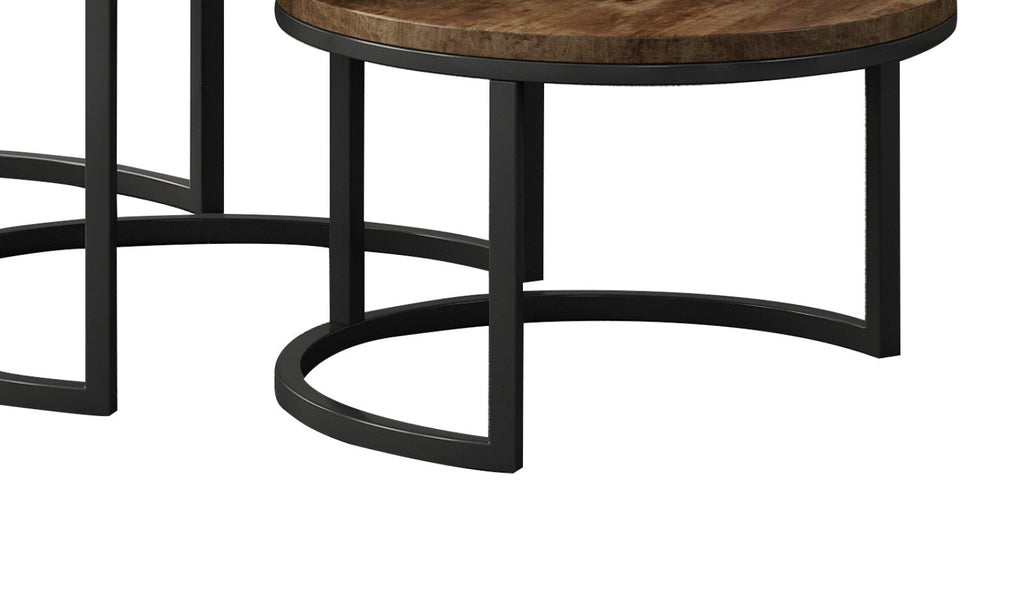 Table basse Arnod – set de 3 bois de manguier