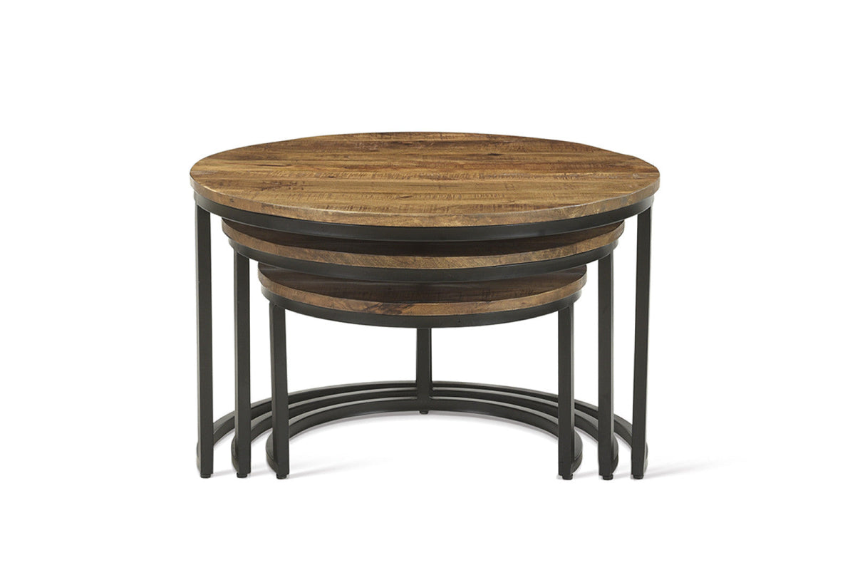 Table basse Arnod – set de 3 bois de manguier