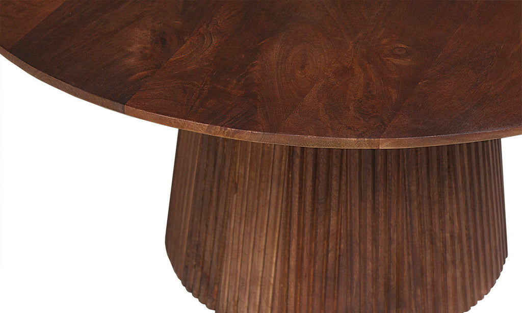 Table basse Miguel – Brun clair – Ronde Ø 80 cm