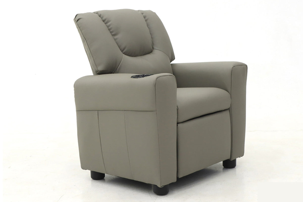 Mini-fauteuil relax Renée – relevable manuellement gris