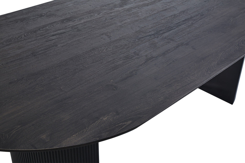 Table Lagos – Brun foncé – Ovale 220 × 110 cm