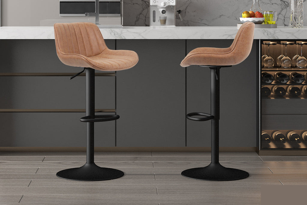 Tabouret de bar Fenna – Cognac – vue 2
