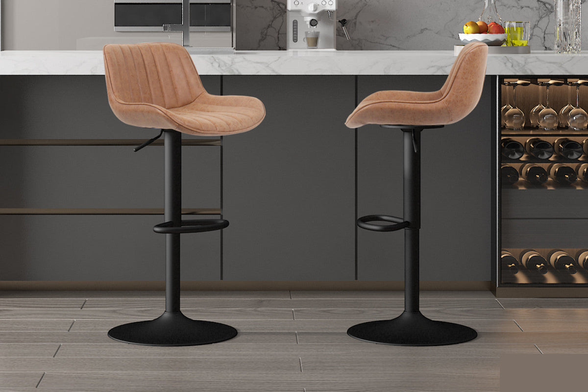Tabouret de bar Fenna – Cognac – vue 2