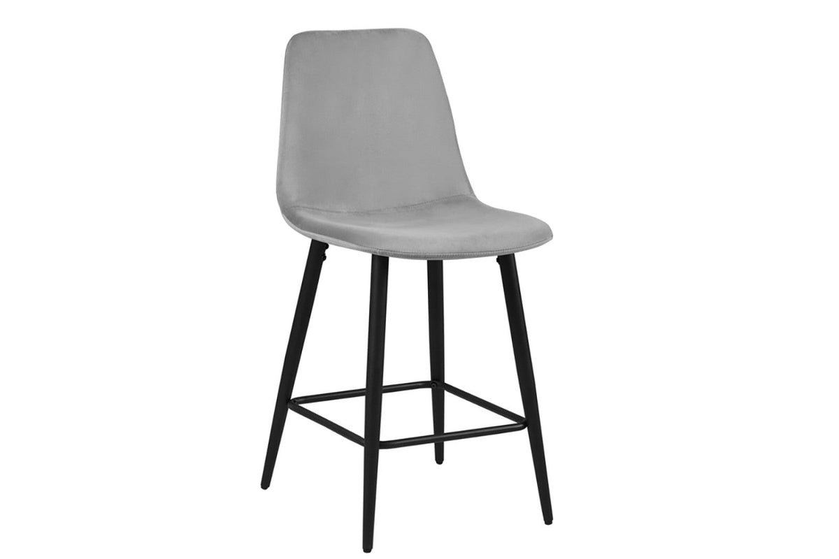 Lot de 2 chaises de comptoir Boy – Gris