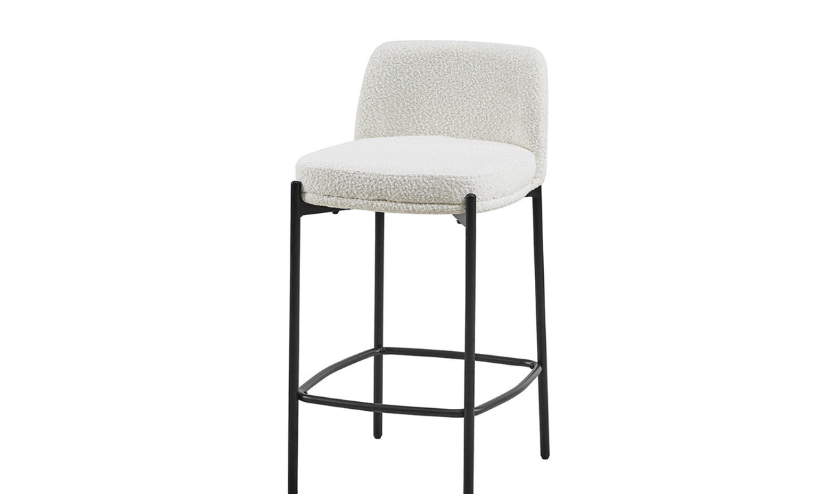 Chaise de comptoir Ella – blanc