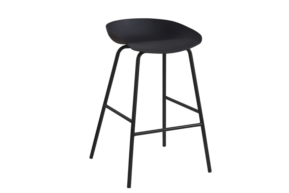Lot de 2 chaises de comptoir Anna – Noir