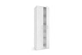 Armoire de rangement Ray – 2 portes et 4 étagères wit