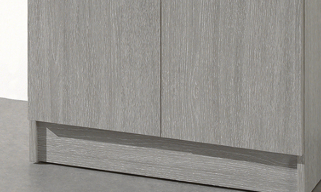 Armoire de rangement Ray – Chêne gris – 2 portes – 60 × 180 cm