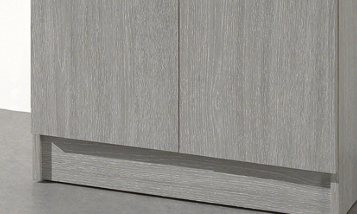 Armoire de rangement Ray – Chêne gris – 2 portes – 60 × 180 cm
