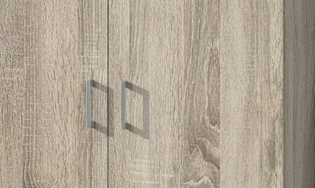 Armoire de rangement Ray – 2 portes et 4 étagères sonoma