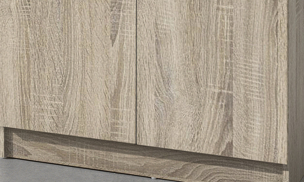 Armoire de rangement Ray – 2 portes et 4 étagères sonoma
