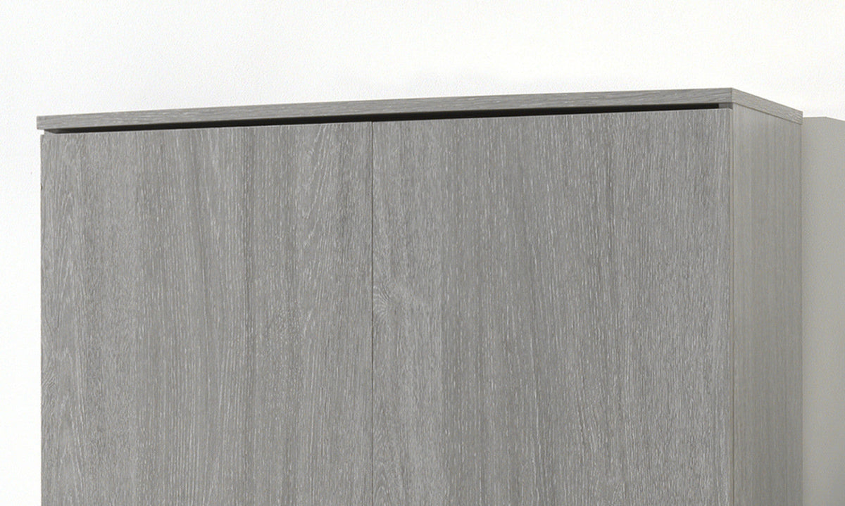 Armoire de rangement Ray – Chêne gris – 2 portes – 80 × 180 cm