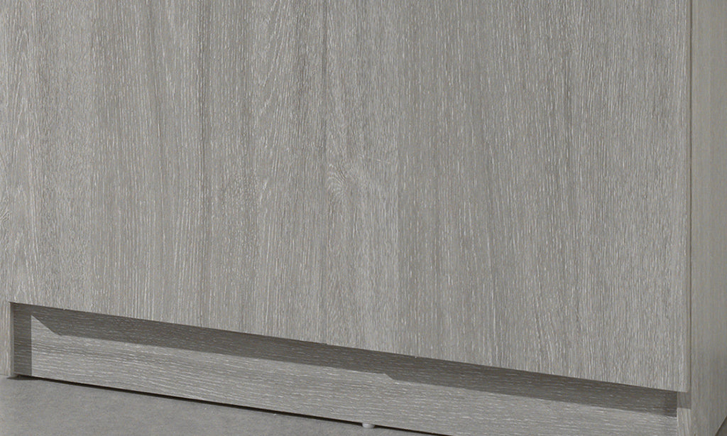 Armoire de rangement Ray – Chêne gris – 2 portes – 80 × 180 cm