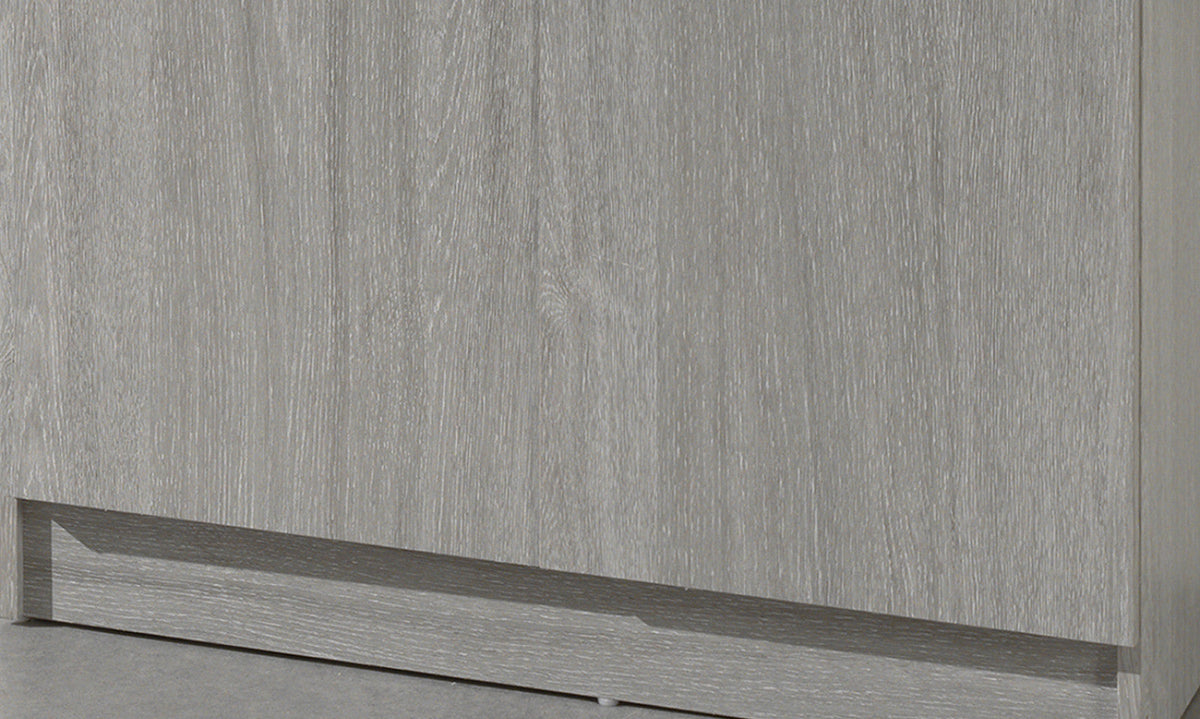 Armoire de rangement Ray – Chêne gris – 2 portes – 80 × 180 cm