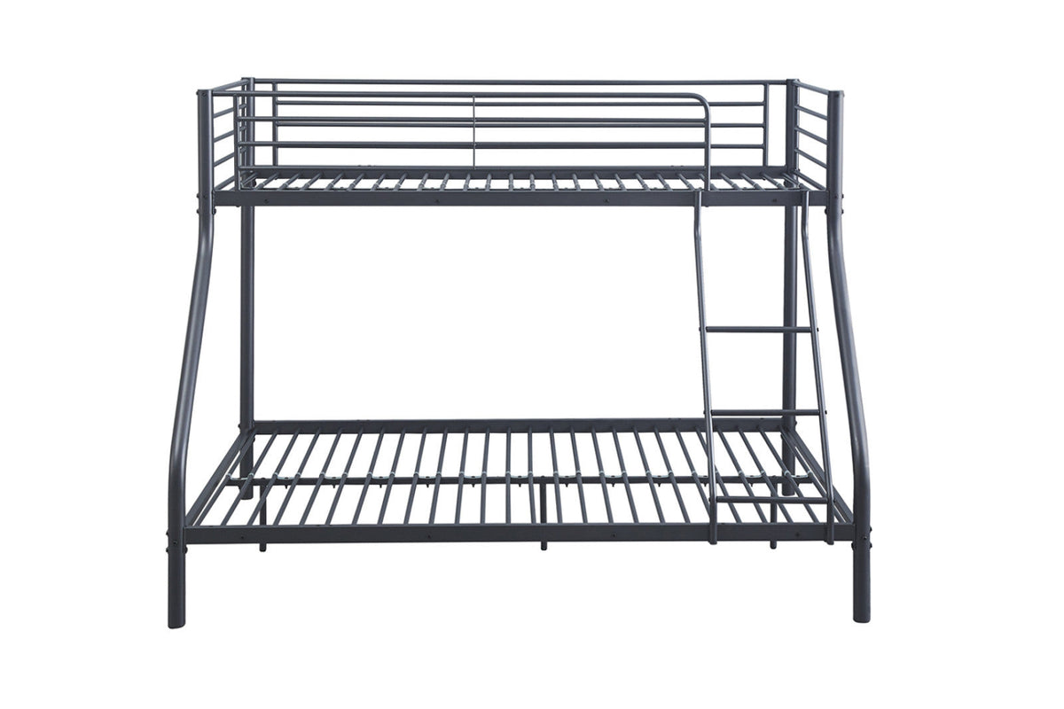 Lit superposé Trio – métal 140/ gris foncé – 90x200 cm