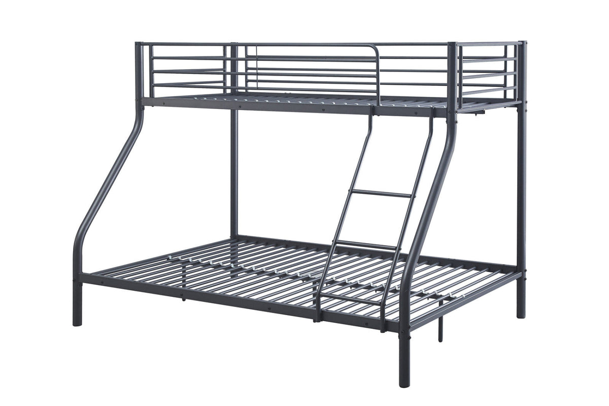 Lit superposé Trio – métal 140/ gris foncé – 90x200 cm