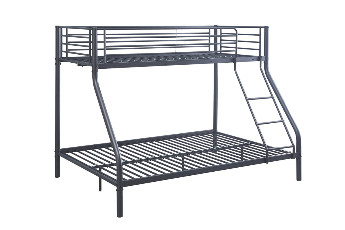 Lit superposé Trio – métal 140/ gris foncé – 90x200 cm