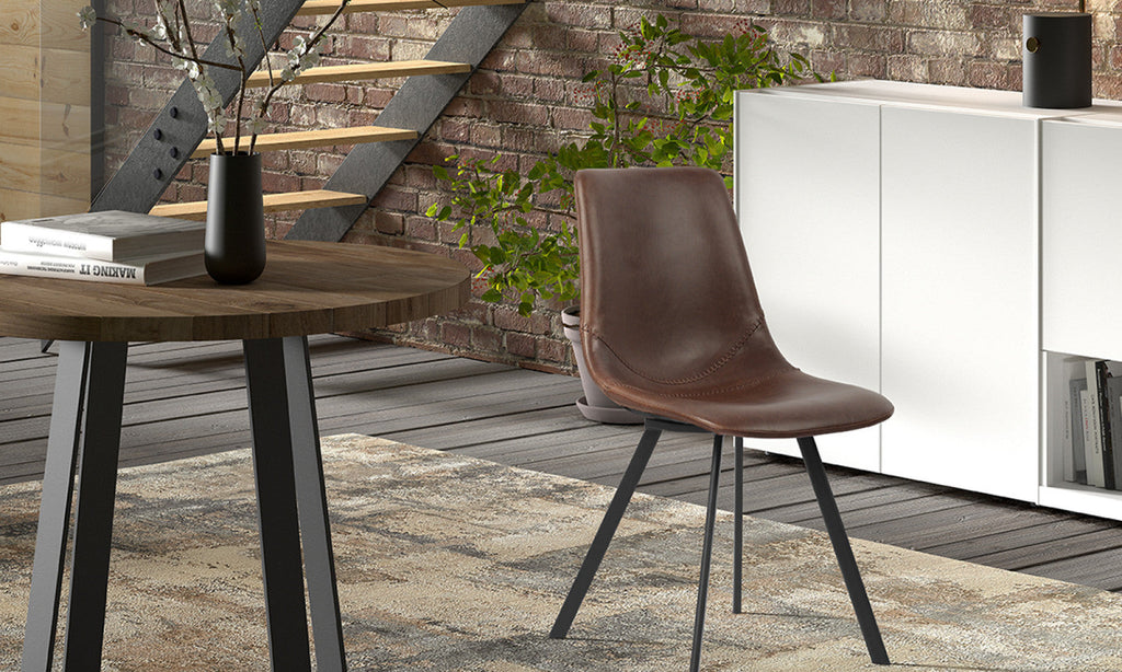 Chaise Oslo – Brun – vue 2