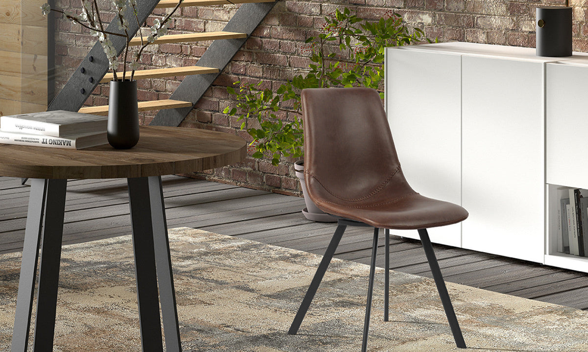 Lot de 2 chaises Oslo – Brun