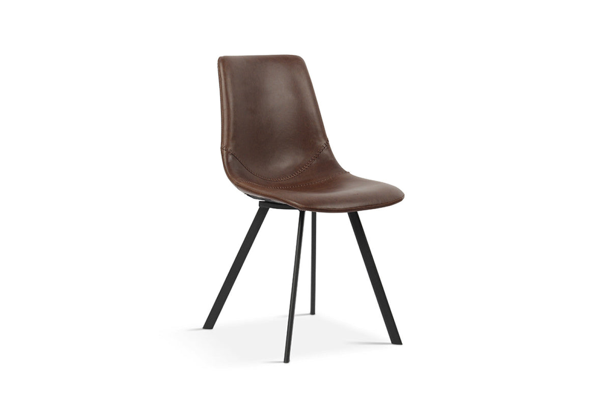 Lot de 2 chaises Oslo – Brun