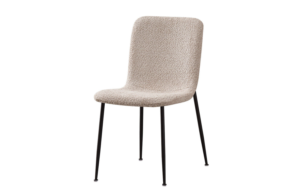 Chaise Alice – Bouclé beige – vue 4