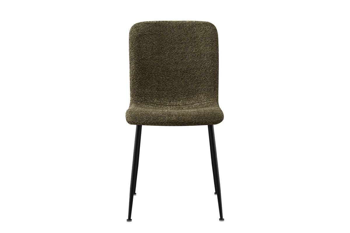 Lot de 2 chaises Alice – Bouclé vert