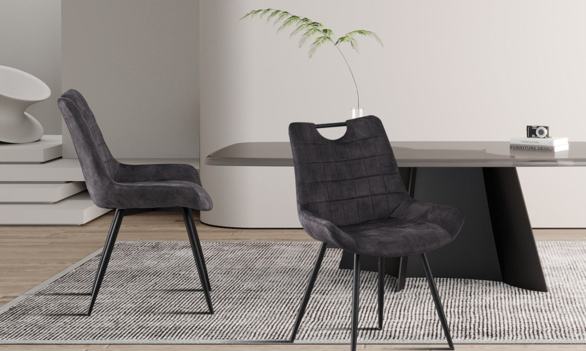 Lot de 2 chaises Nina – Gris
