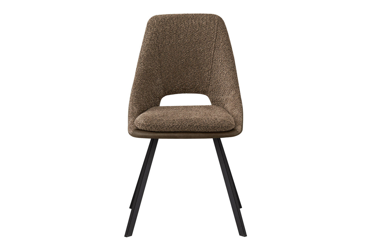 Lot de 2 chaises Filou – Sable, dos brun