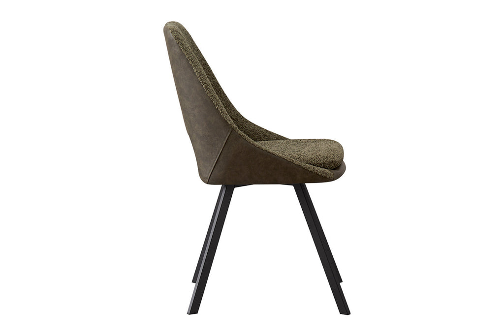 Chaise Filou – Vert, dos vert foncé – vue 5