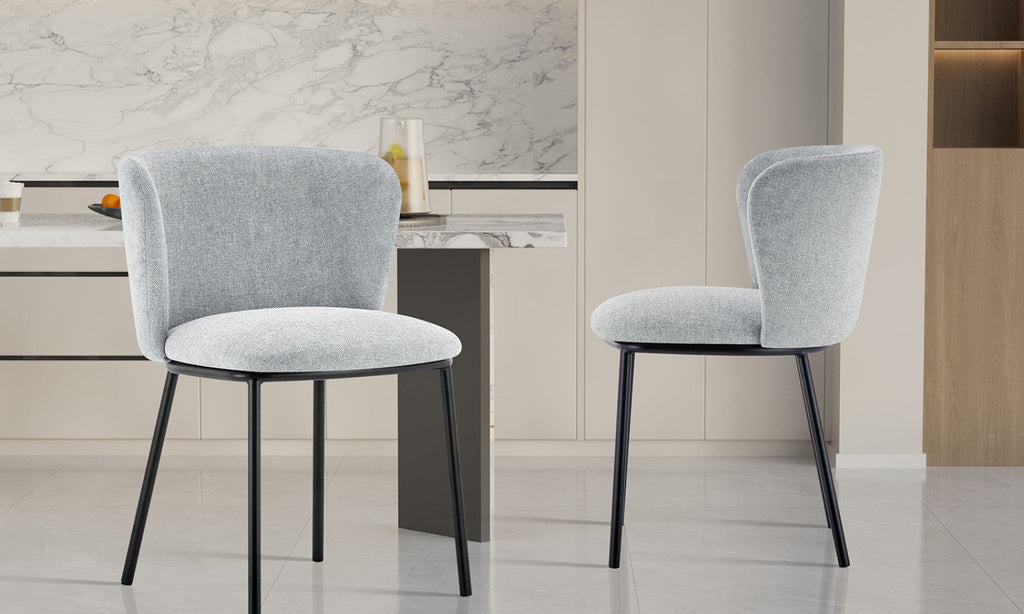 Chaise Arthur – Gris clair – vue 2