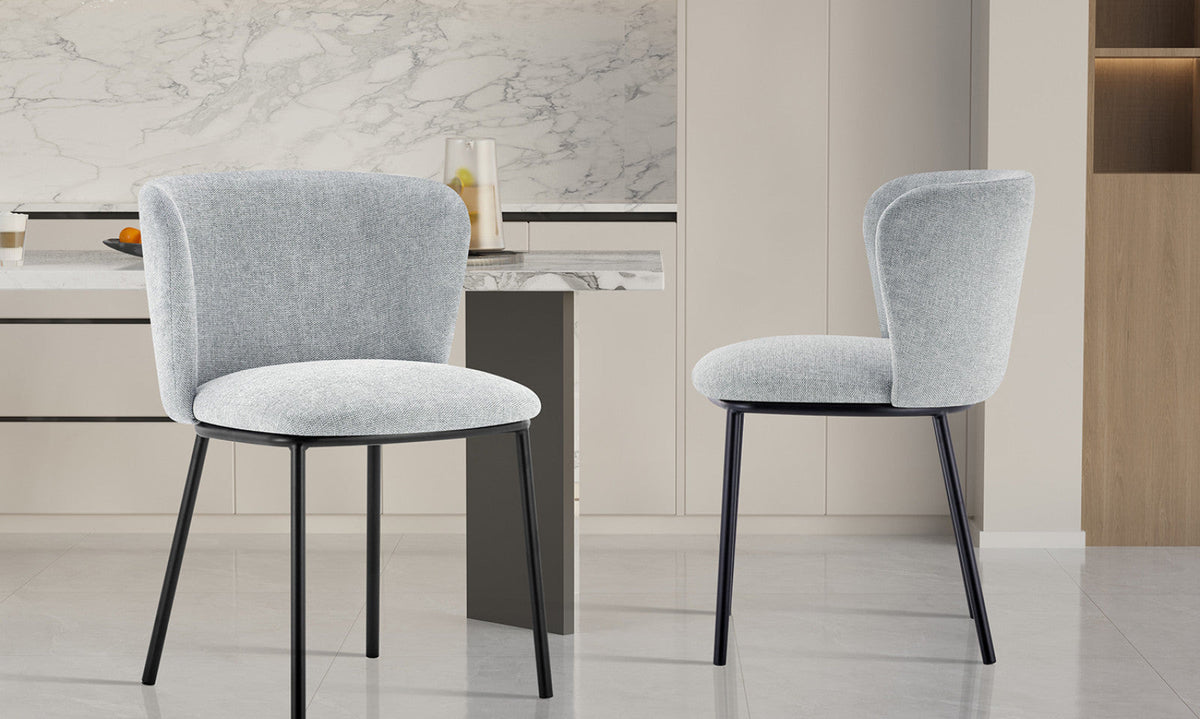 Lot de 2 chaises Arthur – Gris clair