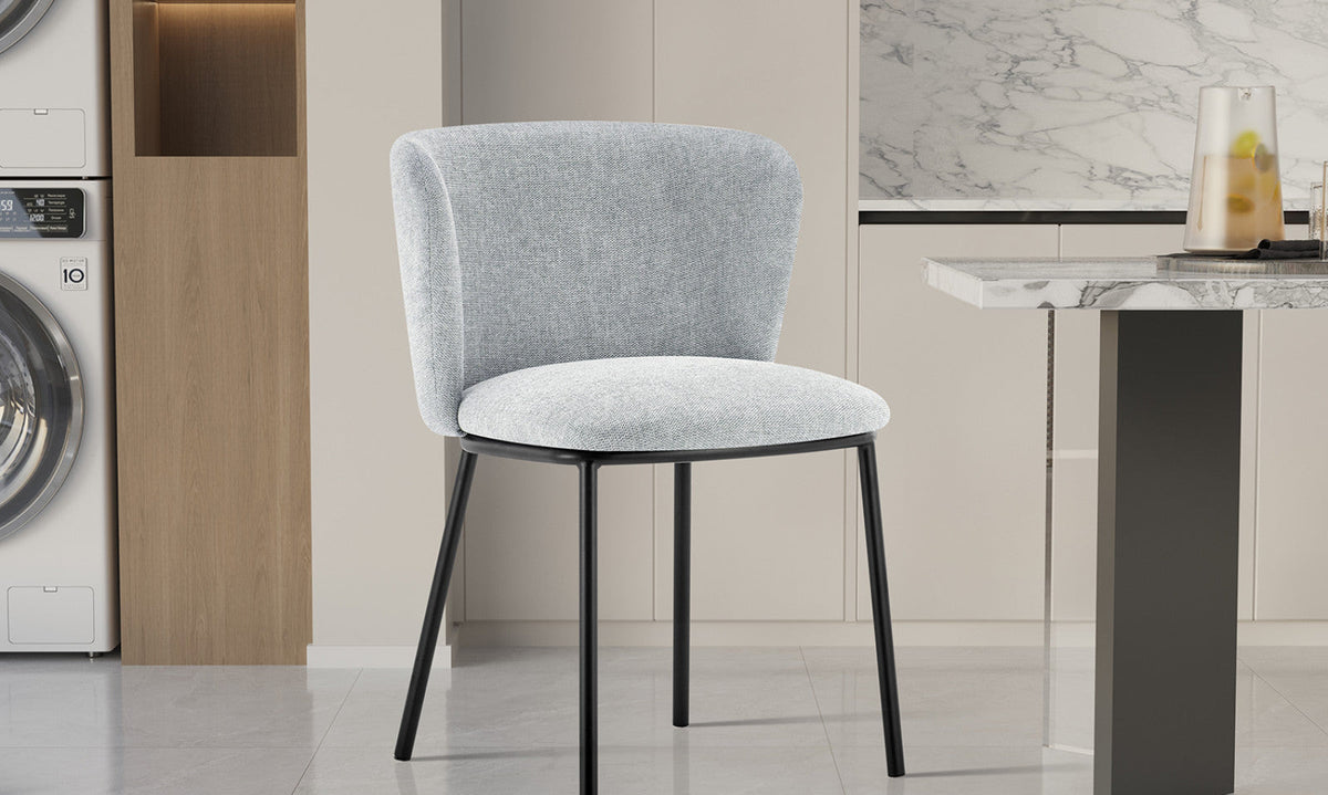 Chaise Arthur – Gris clair – vue 3