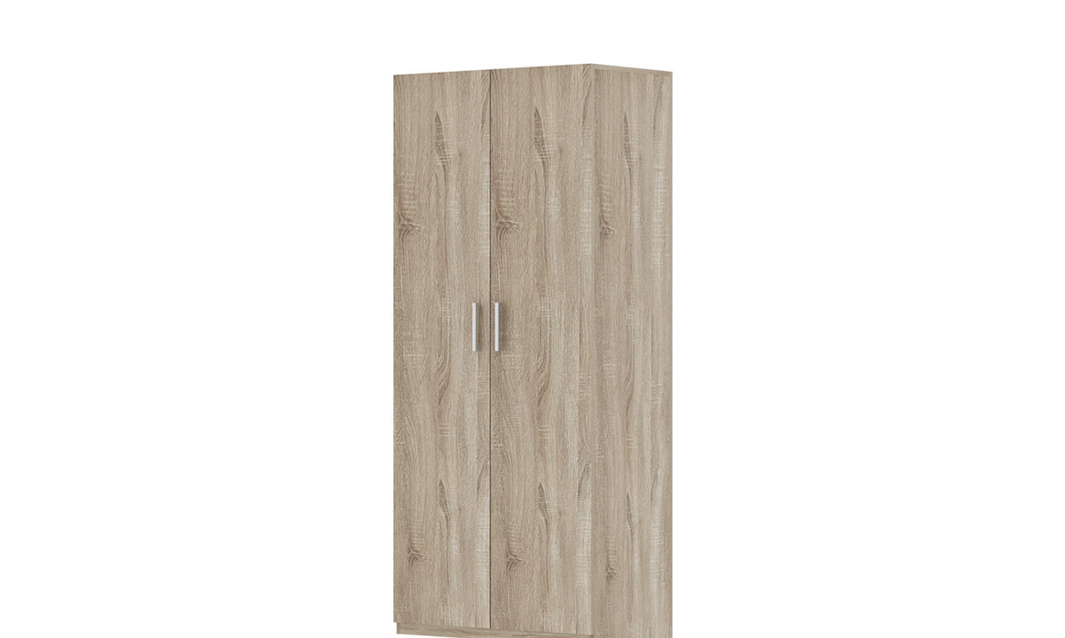 Armoire de rangement Mike – 2 portes – 80 × 180 cm