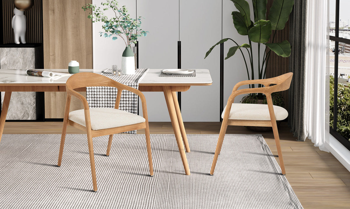 Lot de 2 chaises Claire – Frêne naturel