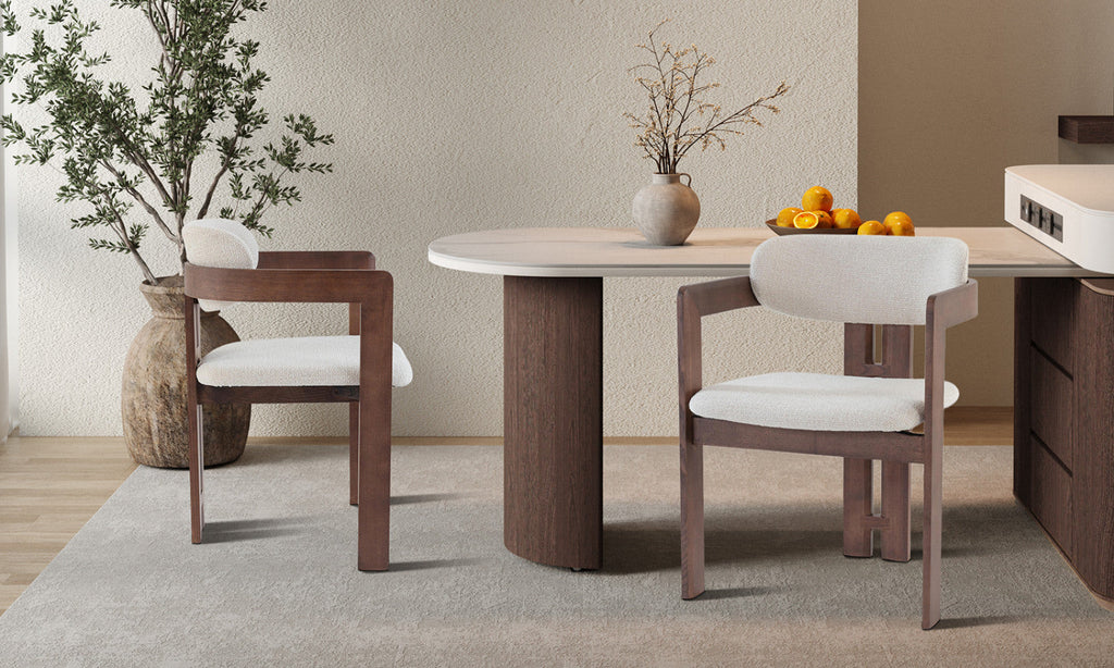 Lot de 2 chaises Camille – Frêne noyer